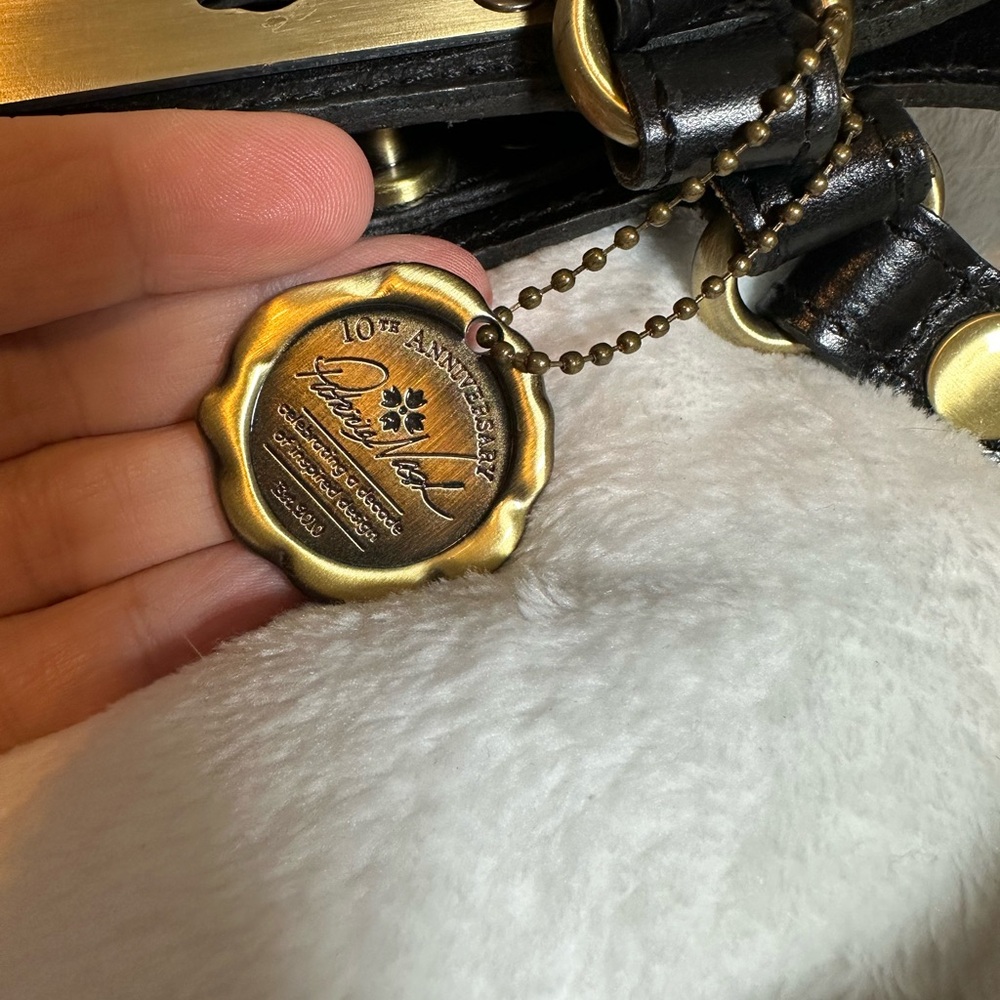 Patricia Nash Tiger Stripe Leather Tote - Picture 8 of 11